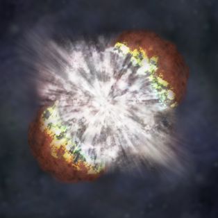 Artist's Concept: A close-up of SN 2006gy (Source: NASA/CXC/M.Weiss)