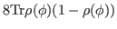 $\displaystyle 8 {\rm Tr}\rho(\phi)(1-\rho(\phi))$